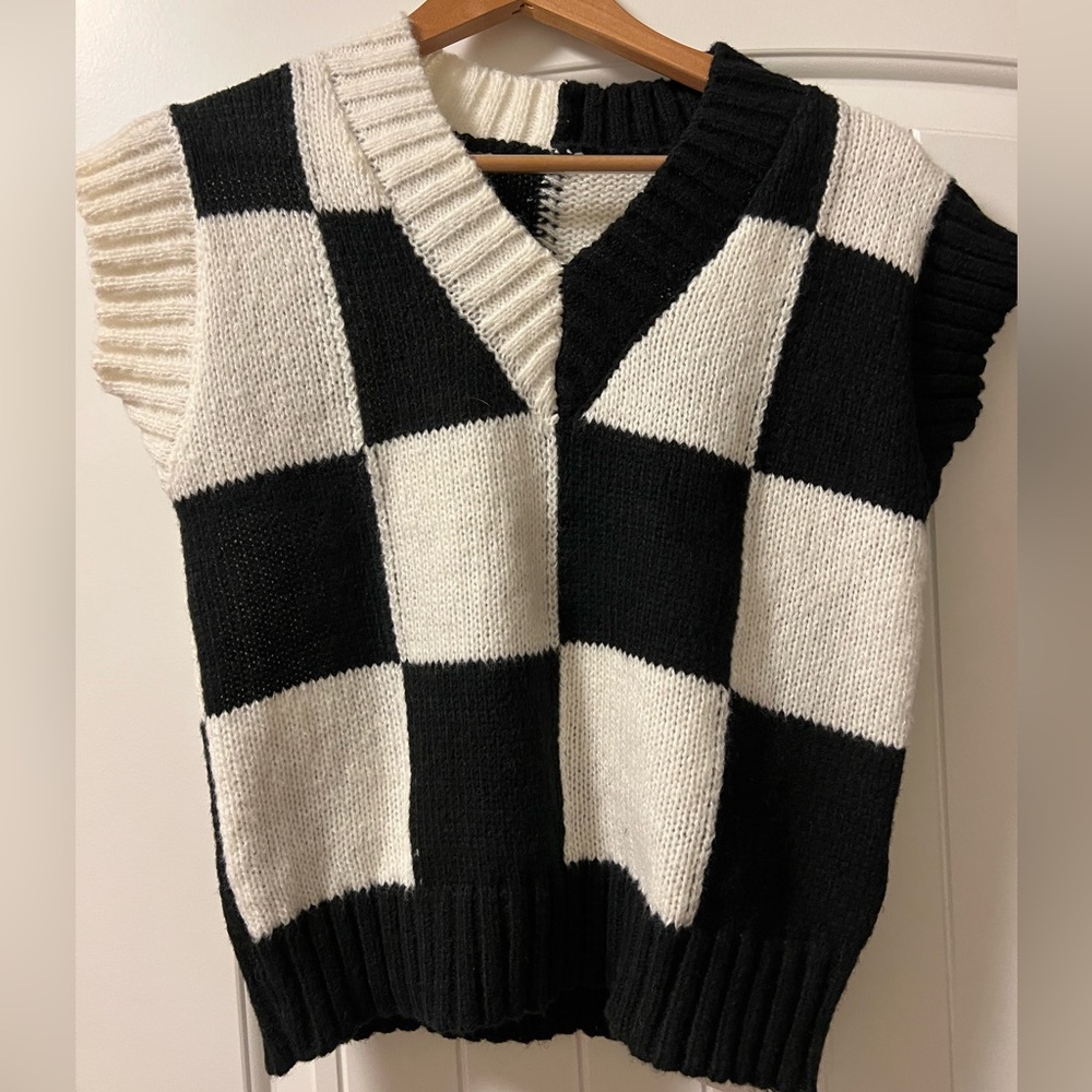 Zara like Checkered Vest Wednesday